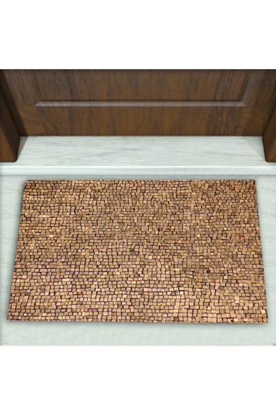 Colorix Carpet Geometrik Desenli Dekoratif Kapı Önü Paspası No: 1268