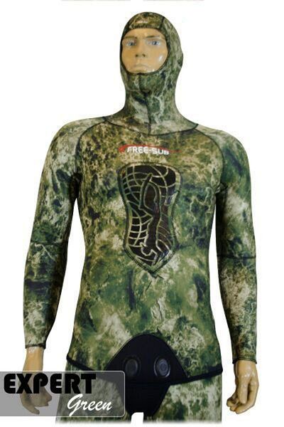 Free-Sub Freediving 7mm Suit - Expert Green Comfort