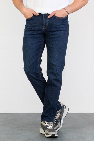 HALAT'S Ανδρικά τζιν Vıctor Regular Fit Lycra - Τζιν σκούρο μπλε