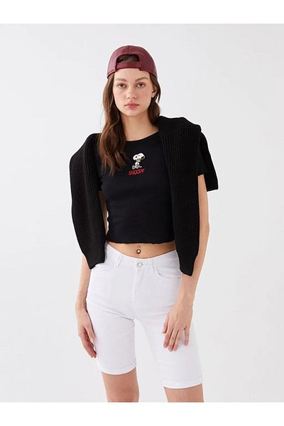 LC Waikiki Γυναικείο τζιν σορτς LCW Normal Waist Standard Fit