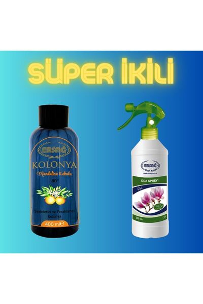 Ersağ ERSAĞ ÖZEL ODA PARFÜMÜ VE MANDALİNA KOKULU KOLONYA