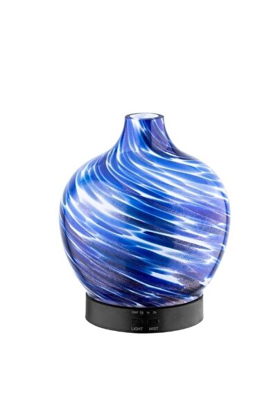 Discover Işıklı Cam Hava Nemlendirici Esansiyel Aroma Difüzörü - Azure