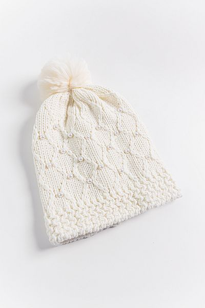 Babymod Pearl Decorated Pompom 9-15 Years Old Girl's Beret