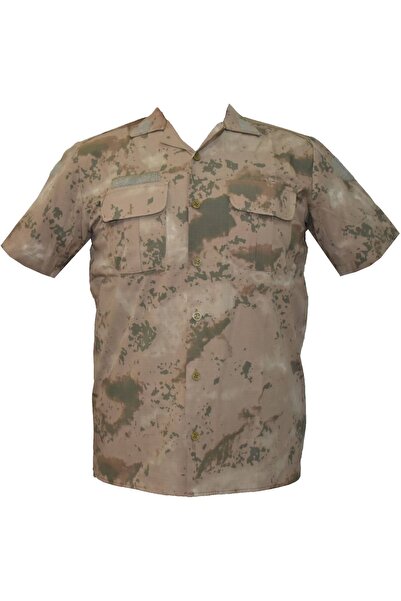 eser askeri malzeme Kamuflaj Kısa Kollu Yazlık Gömlek