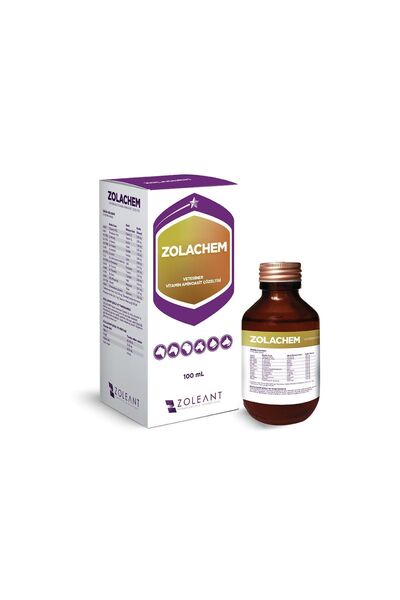 vetaquinol Zolachem Vitamin Ve Aminoasit Çözeltisi 100ml Kedi Köpek Stres Işt...