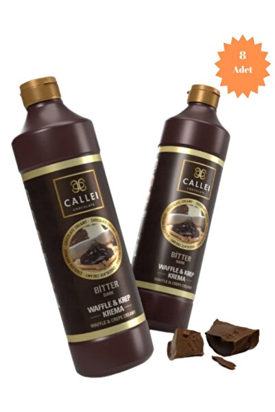 Callei Chocolate Bitter Waffle ve Krep Sosu 8 Adet