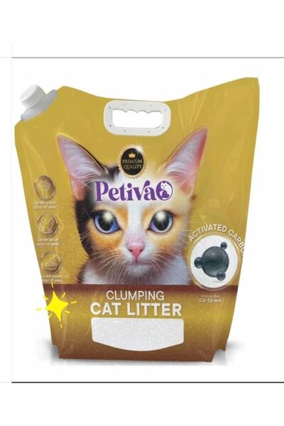 Petiva Özel Seri Aktif Karbonlu Kedi Kumu 8 Lt