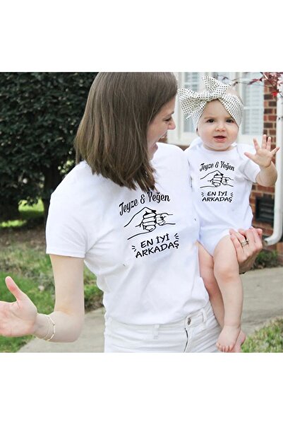 JoneBase تي شيرت العمة والابنة مصنوع من القطن بنسبة 100% - أضف قطعتين للمجموعة