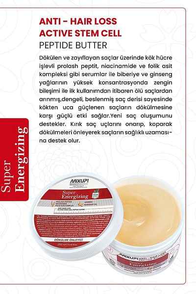 Mixup Pro-Lash Peptide - 250 ml Hair Mask Containing Niacinamide and Folic Acid