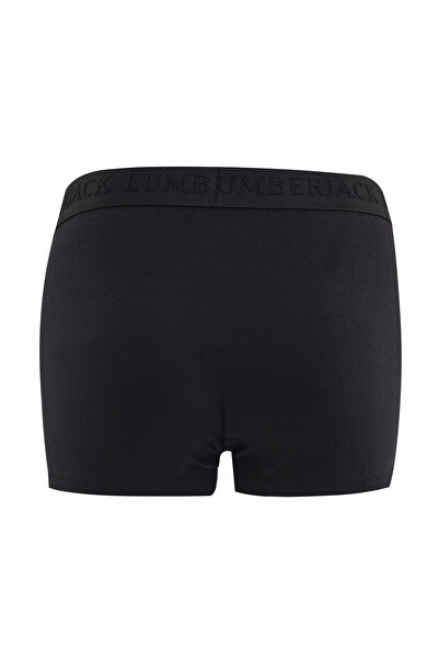 lumberjack MB SATEN 3LU 30NK35 4FX Siyah Erkek Boxer