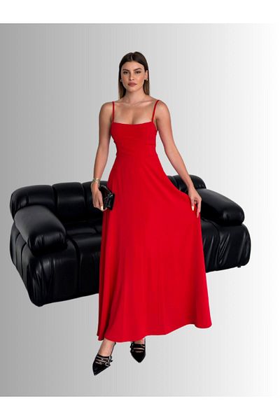 WOMAN VISION Rochie de seară pentru femei, cu bretele din frânghie, elegantă - 003