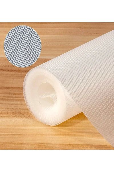 Smyak Width 45 Cm - Length 5 M. Transparent Non-Slip Shelf Cupboard Drawer Refrigerator Refrigerator Interior Cover Eva Non-Slip