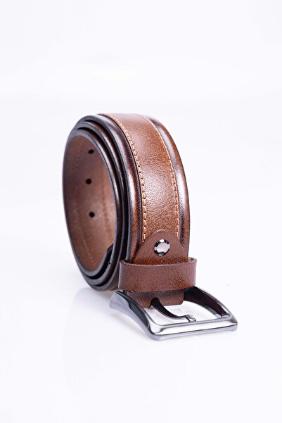 Tudors Bărbați 100% piele naturală, 4 cm sport, culoare cafenie