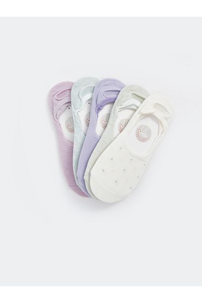 LC Waikiki Packung mit 5 flachen Ballerina-Socken für Damen