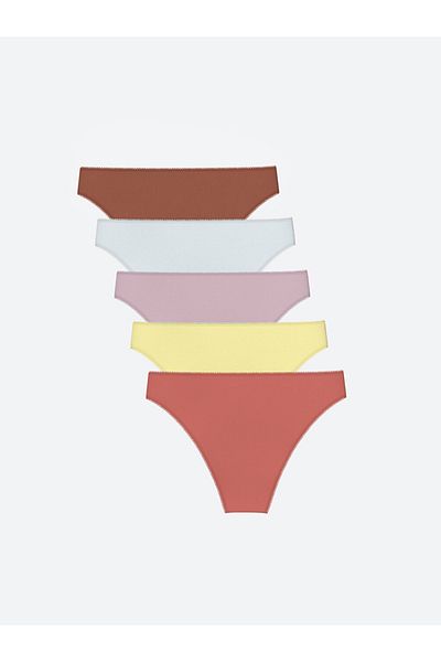 LC Waikiki 5er-Pack einfarbige Brazilian-Slips
