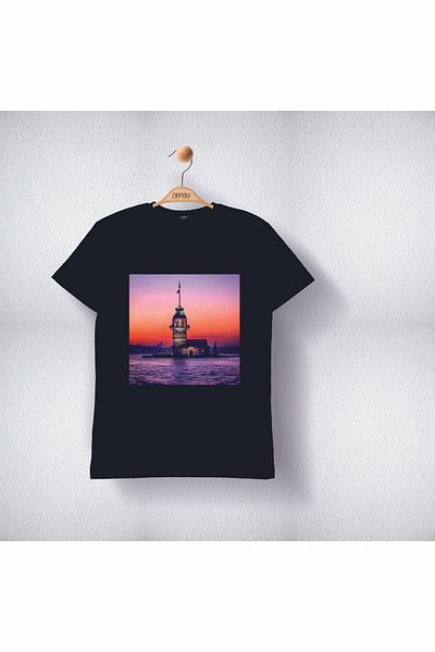 Cevval Tricou pentru copii din bumbac Maiden's Tower View