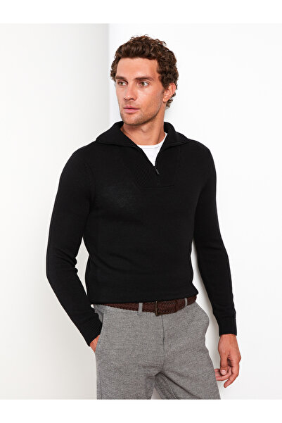 LC Waikiki Ανδρικό Πλεκτό Πουλόβερ - Σταντ γιακάς, Μακρυμάνικο