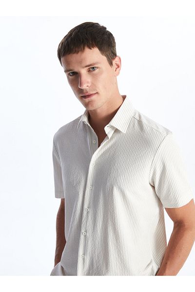 LC Waikiki Чоловічий гольф Gomlek Regular Fit з коротким рукавом Armurlu