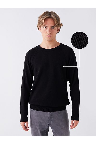 LC Waikiki Strickpullover für Herren – Langarm, Rundhalsausschnitt