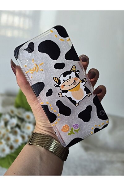 SUPER FRAME Samsung Galaxy A35 Uyumlu Baskılı Şeffaf Telefon Kılıfı