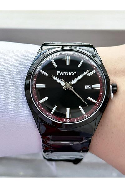 Ferrucci Men's Metal Band Wristwatch