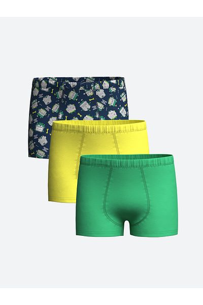 LC Waikiki 3-teiliges bedrucktes Boxer-Set für Jungen