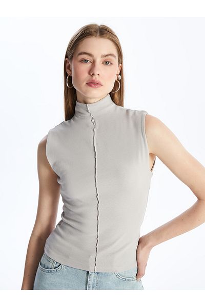 LC Waikiki Damen-Tanktop mit Stehkragen