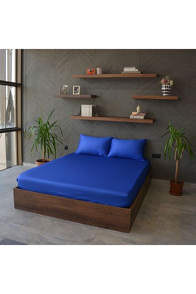 Yuvam 100% Cotton Ranforce - Double Plain Paint Fitted Set