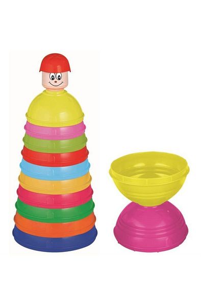 PİLSAN Educational Colorful Containers Baby Toy Set