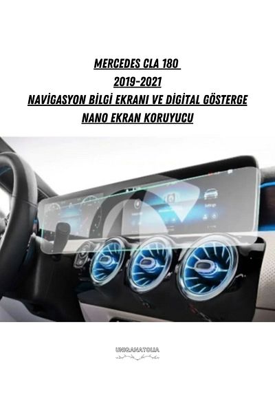 UniqAnatolia For Mercedes Cla 180 2019-2021 Navigation Information Display and Digital Indicator Nano Screen Protector