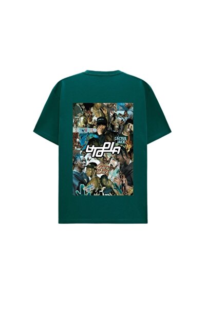 FEEL STYLE Travis Scott Black T-shirt - FS Uživo iz Utopije