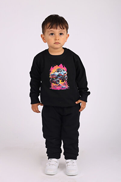 armicem Сезонен костюм за момче с щампа на джип Trenduqie, 100% памук, 5-12 г...