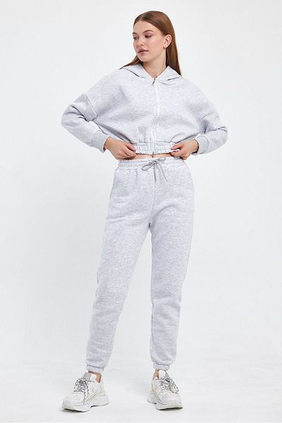 FEEL STYLE Σετ αθλητικής φόρμας Crop με φερμουάρ