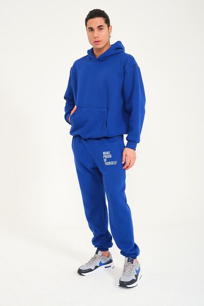 FEEL STYLE Σετ φόρμας Premium Kangaroo Pocket Hooded - MAKE PROUD OF YOURSELF