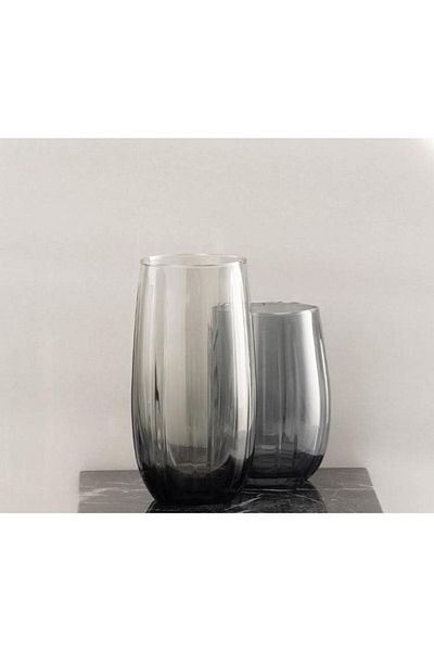 Paşabahçe 18 Li Linka Water Glass - Soft Drink Glass Set Gray 3 Sizes