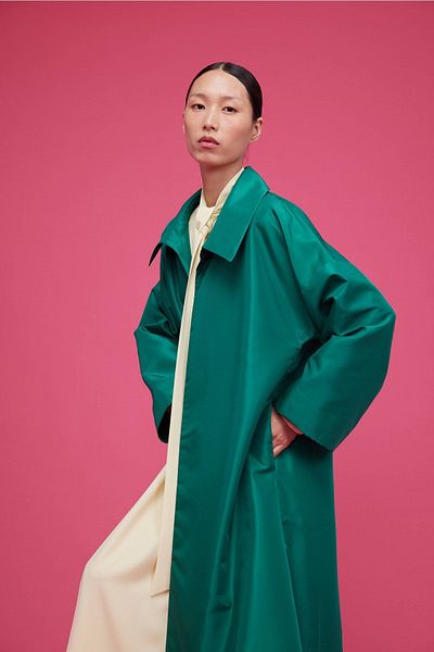 Nuum Design Flywheel Detailed Caftan Emerald Green