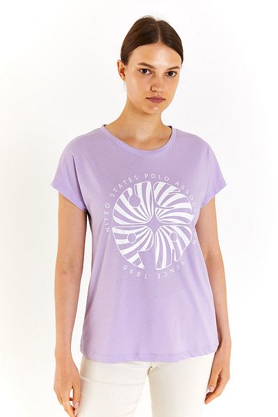 U.S. Polo Assn. 1832036   GOST US Polo Assn - Tricou liliac pentru femei