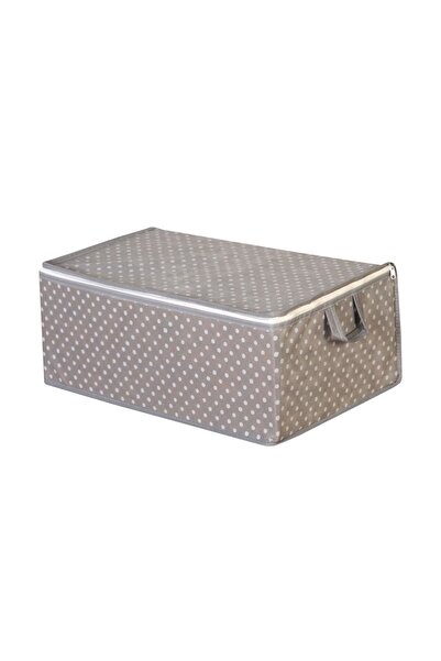 DEMİROĞLU EV TEKSTİL 6 τεμάχια γκρι πουά τσάντα κάτω από το πάτωμα Μεσαίο μέγ...