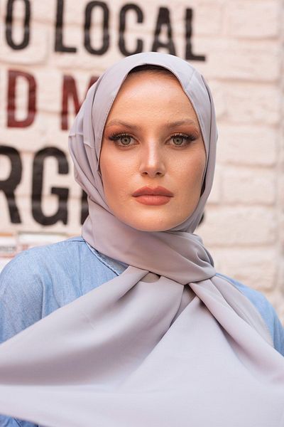 Stella Eşarp Women's Gray Medina Silk Shawl