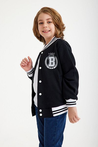 FEEL STYLE Детско бомбър яке с бродерия, унисекс, FS