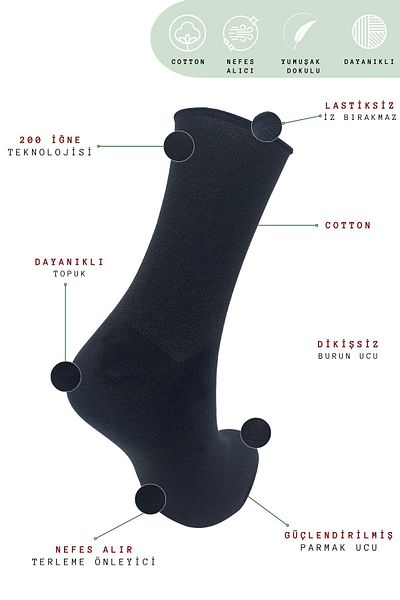 KRAL SOCKS Комплект от 2 дълги дамски чорапи, безшевни, еластични, с рол-топ, без притискане