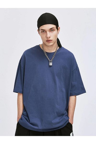 FEEL STYLE Unisex Oversize Unprinted Oldschool T-shirt - FS
