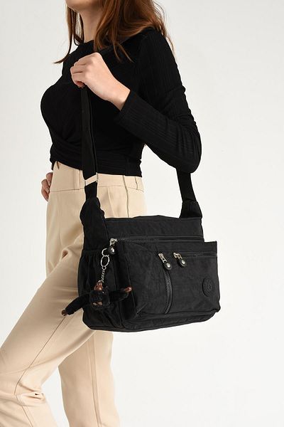 571 Collections Çanta Ultra Light Black Shoulder Bag - Crossbody and Multi-Pocket (Model:571-6C)