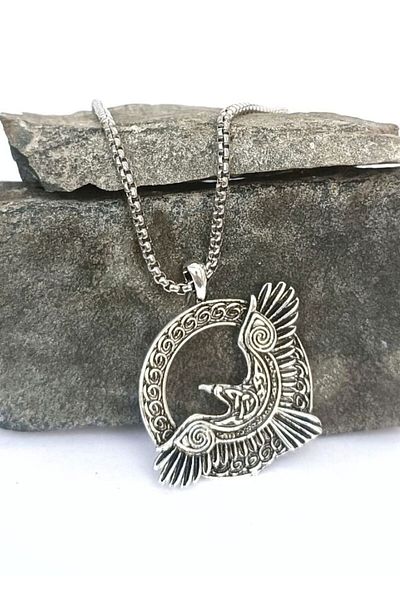 BSN Store Viking Eagle Raven - Mythology Necklace