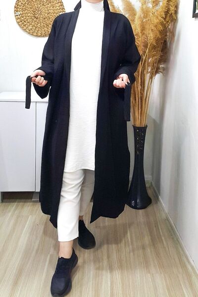 PNRSTİL Kimono Black Belt Long