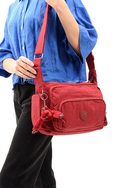 571 Collections Çanta Κόκκινη τσάντα ώμου Ultra Light Cross Strap - Πολλαπλές τσέπες (Μοντέλο: 571-6G)