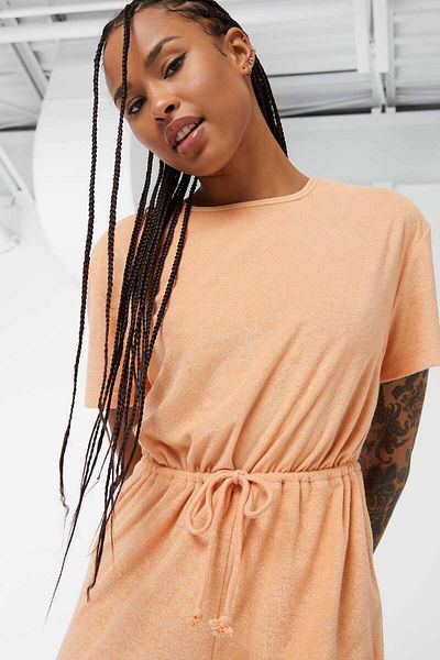 Ardene تيري قصيرة الأكمام رومبير