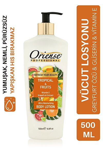 ORİENSE Tropik Meyveli Vucüt Losyonu - Greyfurt Ekstrakt, Vitamin E ve Gliser...