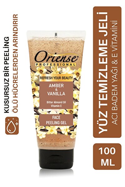 ORİENSE جل تقشير الوجه بالعنبر والفانيليا - نواة المشمش وزيت اللوز المر وفيتا...