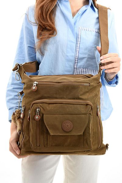 571 Collections Çanta Ултра лека дамска чанта - подгъв, гръб, рамо - кафява (Модел: 571-5B)
